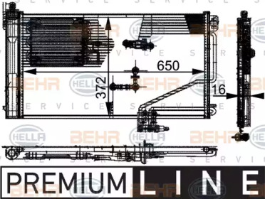 Конденсатор (BEHR HELLA SERVICE: 8FC 351 301-341)