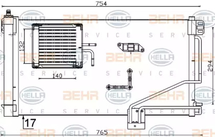 Конденсатор (BEHR HELLA SERVICE: 8FC 351 301-344)