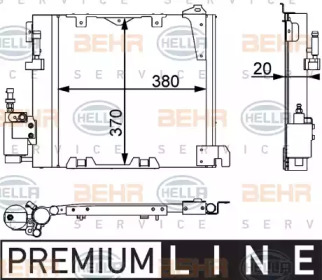 Конденсатор (BEHR HELLA SERVICE: 8FC 351 301-371)