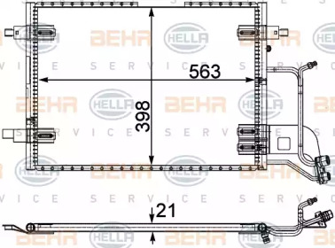 Конденсатор (BEHR HELLA SERVICE: 8FC 351 301-401)