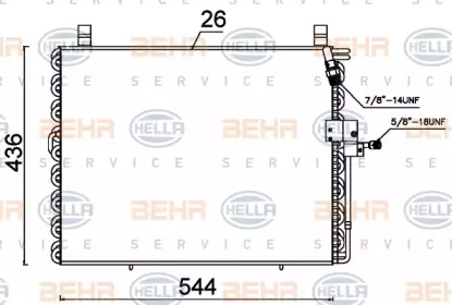 Конденсатор (BEHR HELLA SERVICE: 8FC 351 301-484)