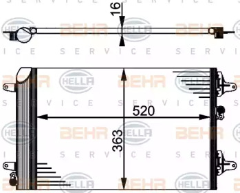 Конденсатор (BEHR HELLA SERVICE: 8FC 351 301-524)