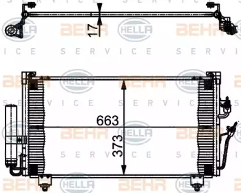 Конденсатор (BEHR HELLA SERVICE: 8FC 351 301-581)