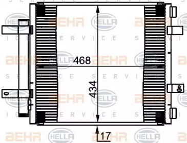 Конденсатор (BEHR HELLA SERVICE: 8FC 351 301-591)