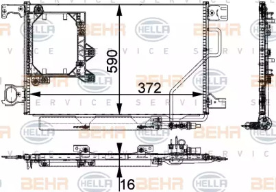 Конденсатор (BEHR HELLA SERVICE: 8FC 351 301-621)