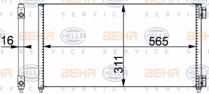 Конденсатор (BEHR HELLA SERVICE: 8FC 351 301-721)