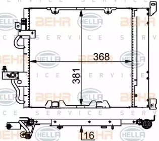 Конденсатор (BEHR HELLA SERVICE: 8FC 351 301-754)