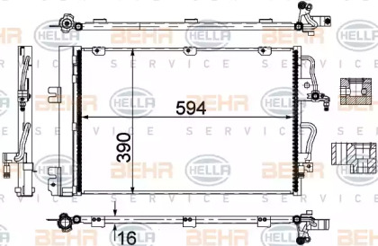 Конденсатор (BEHR HELLA SERVICE: 8FC 351 301-764)