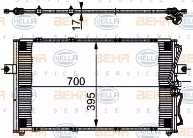 Конденсатор (BEHR HELLA SERVICE: 8FC 351 302-011)