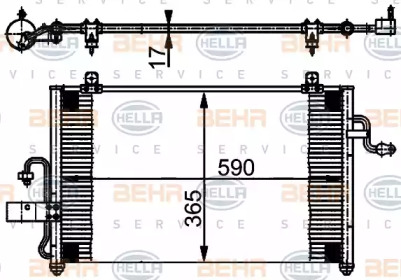 Конденсатор (BEHR HELLA SERVICE: 8FC 351 302-051)