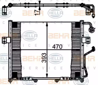 Конденсатор (BEHR HELLA SERVICE: 8FC 351 302-081)