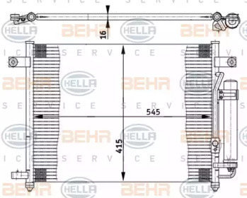 Конденсатор (BEHR HELLA SERVICE: 8FC 351 302-121)