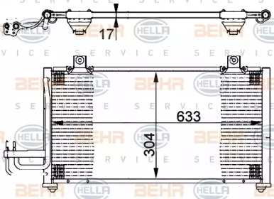 Конденсатор (BEHR HELLA SERVICE: 8FC 351 302-131)