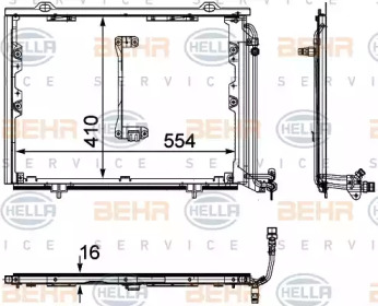 Конденсатор (BEHR HELLA SERVICE: 8FC 351 302-151)