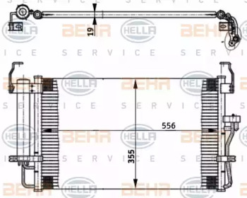 Конденсатор (BEHR HELLA SERVICE: 8FC 351 302-161)