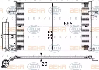 Конденсатор (BEHR HELLA SERVICE: 8FC 351 302-191)