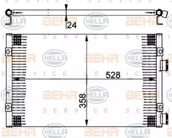 Конденсатор (BEHR HELLA SERVICE: 8FC 351 302-241)