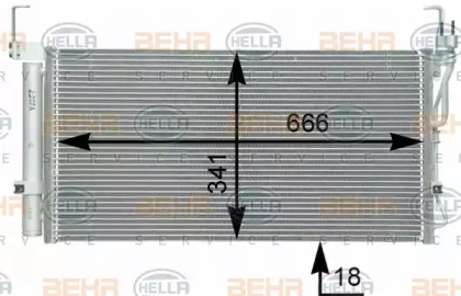 Конденсатор (BEHR HELLA SERVICE: 8FC 351 302-331)