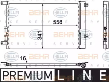 Конденсатор (BEHR HELLA SERVICE: 8FC 351 302-391)