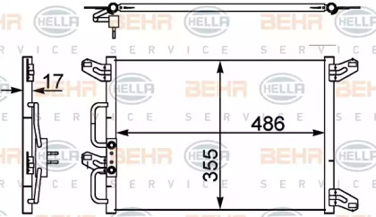 Конденсатор (BEHR HELLA SERVICE: 8FC 351 302-411)