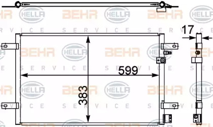 Конденсатор (BEHR HELLA SERVICE: 8FC 351 302-451)