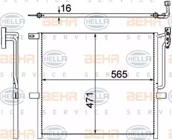 Конденсатор (BEHR HELLA SERVICE: 8FC 351 302-581)