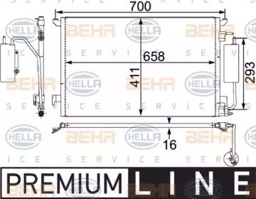 Конденсатор (BEHR HELLA SERVICE: 8FC 351 302-591)