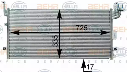 Конденсатор (BEHR HELLA SERVICE: 8FC 351 303-071)