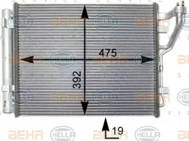 Конденсатор (BEHR HELLA SERVICE: 8FC 351 303-221)