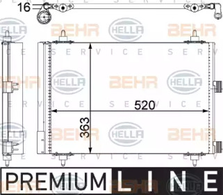 Конденсатор (BEHR HELLA SERVICE: 8FC 351 303-371)