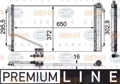 Конденсатор (BEHR HELLA SERVICE: 8FC 351 303-401)