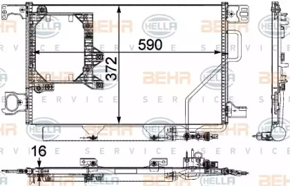 Конденсатор (BEHR HELLA SERVICE: 8FC 351 303-441)