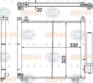 Конденсатор (BEHR HELLA SERVICE: 8FC 351 303-481)