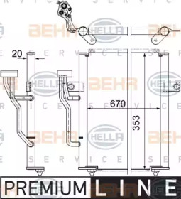 Конденсатор (BEHR HELLA SERVICE: 8FC 351 303-521)