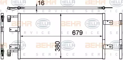 Конденсатор (BEHR HELLA SERVICE: 8FC 351 303-591)