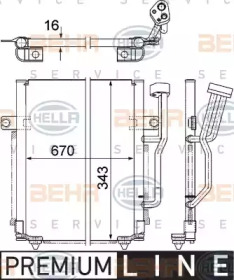 Конденсатор (BEHR HELLA SERVICE: 8FC 351 303-621)