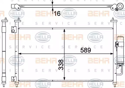 Конденсатор (BEHR HELLA SERVICE: 8FC 351 303-641)