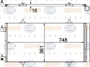 Конденсатор (BEHR HELLA SERVICE: 8FC 351 303-651)