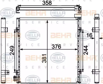 Конденсатор (BEHR HELLA SERVICE: 8FC 351 303-751)