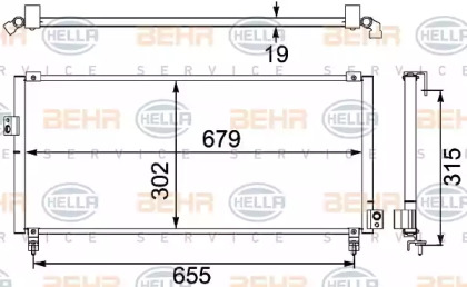 Конденсатор (BEHR HELLA SERVICE: 8FC 351 304-161)