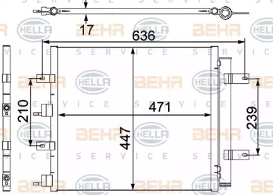 Конденсатор (BEHR HELLA SERVICE: 8FC 351 304-181)