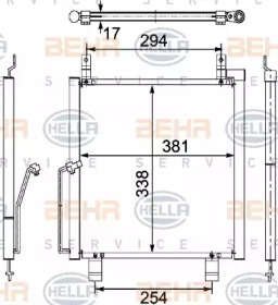 Конденсатор (BEHR HELLA SERVICE: 8FC 351 304-191)