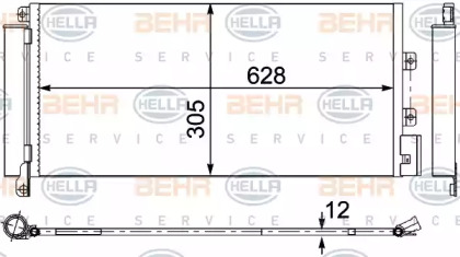 Конденсатор (BEHR HELLA SERVICE: 8FC 351 304-251)