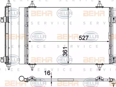 Конденсатор (BEHR HELLA SERVICE: 8FC 351 304-271)