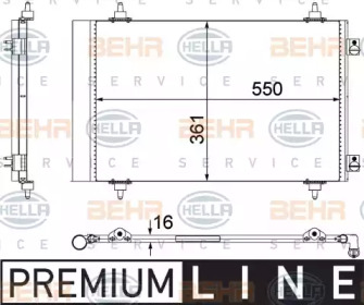 Конденсатор (BEHR HELLA SERVICE: 8FC 351 304-281)