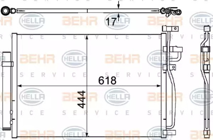 Конденсатор (BEHR HELLA SERVICE: 8FC 351 304-311)