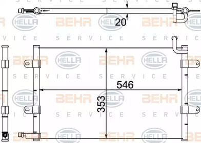 Конденсатор (BEHR HELLA SERVICE: 8FC 351 304-321)