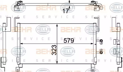 Конденсатор (BEHR HELLA SERVICE: 8FC 351 304-371)