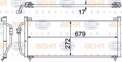 Конденсатор (BEHR HELLA SERVICE: 8FC 351 304-381)