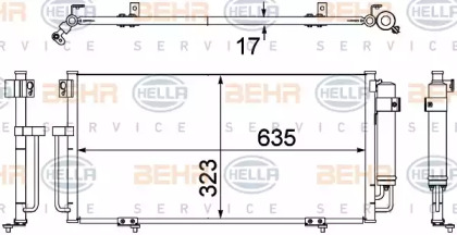 Конденсатор (BEHR HELLA SERVICE: 8FC 351 304-391)